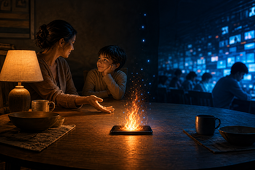 Imagem de destaque co conte[udo A tecnologia é o novo fogo. E estamos entregando fósforos digitais para crianças — e para nós mesmos.